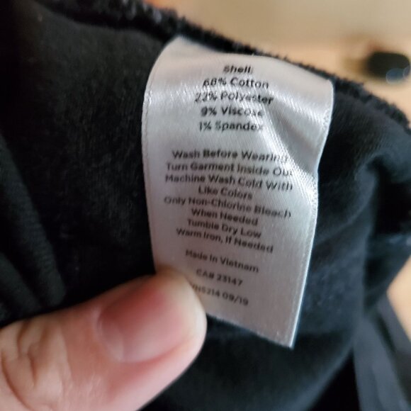 Talbots Shorts Women Size 12 Black Girlfriend Stretch Denim Cuffed - Picture 4 of 12